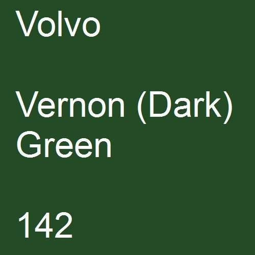 Volvo, Vernon (Dark) Green, 142.